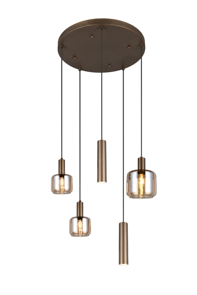 Trio Design hanglampMataro 5-lichts (2x GU10) - 364130547